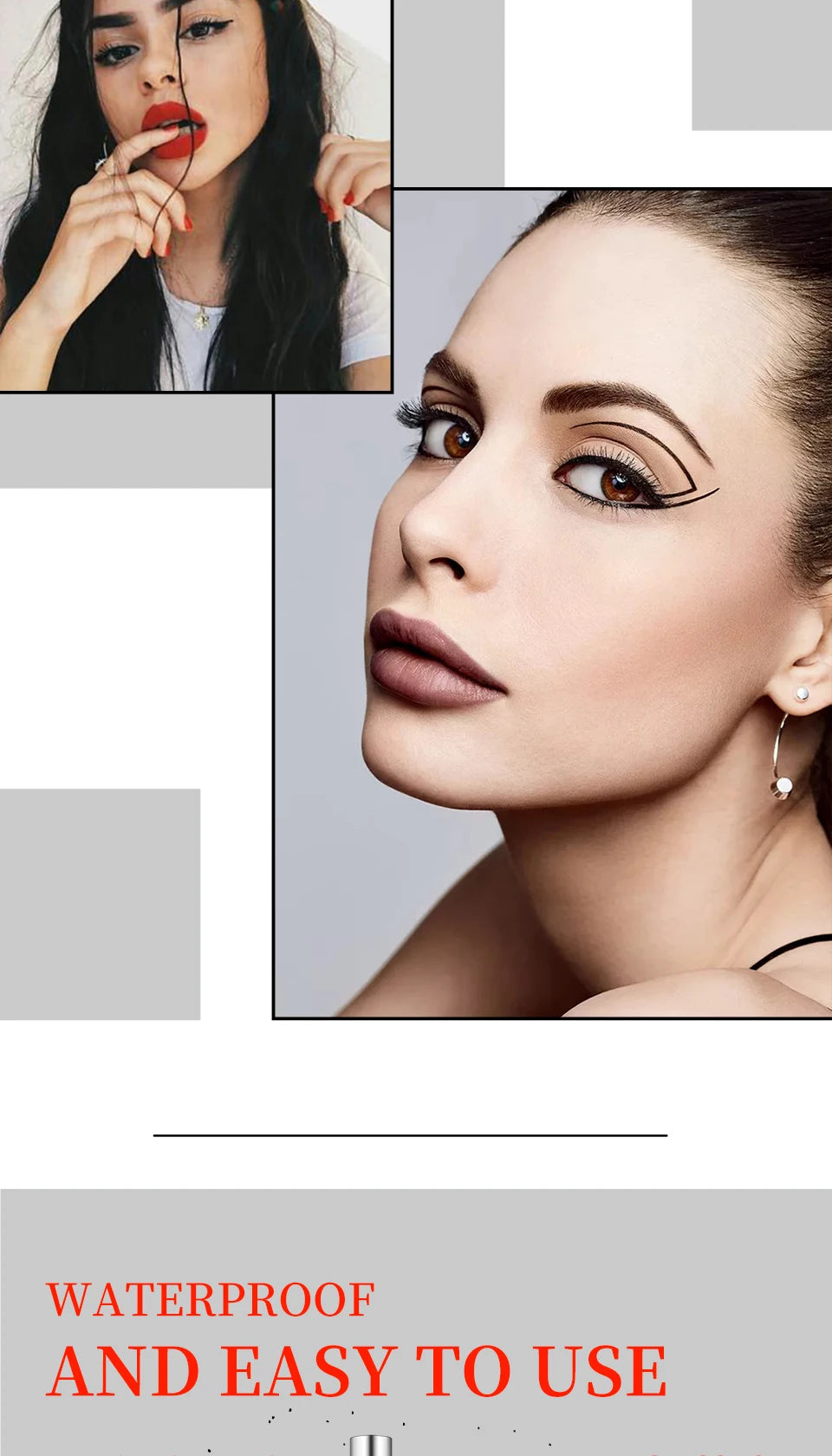 Delineador de Ojos Impermeable Mate | Eyeliner Larga Duración