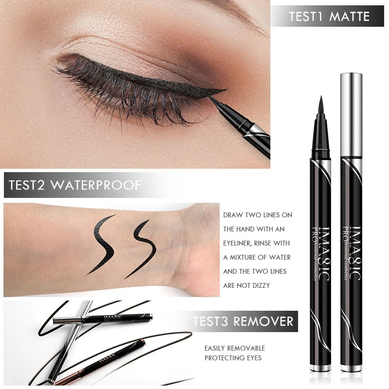 Delineador de Ojos Impermeable Mate | Eyeliner Larga Duración