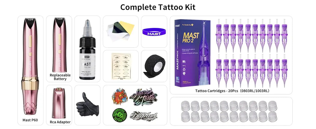 Mast P60 Kit PMU Inalámbrico | Máquina Maquillaje Permanente Profesional