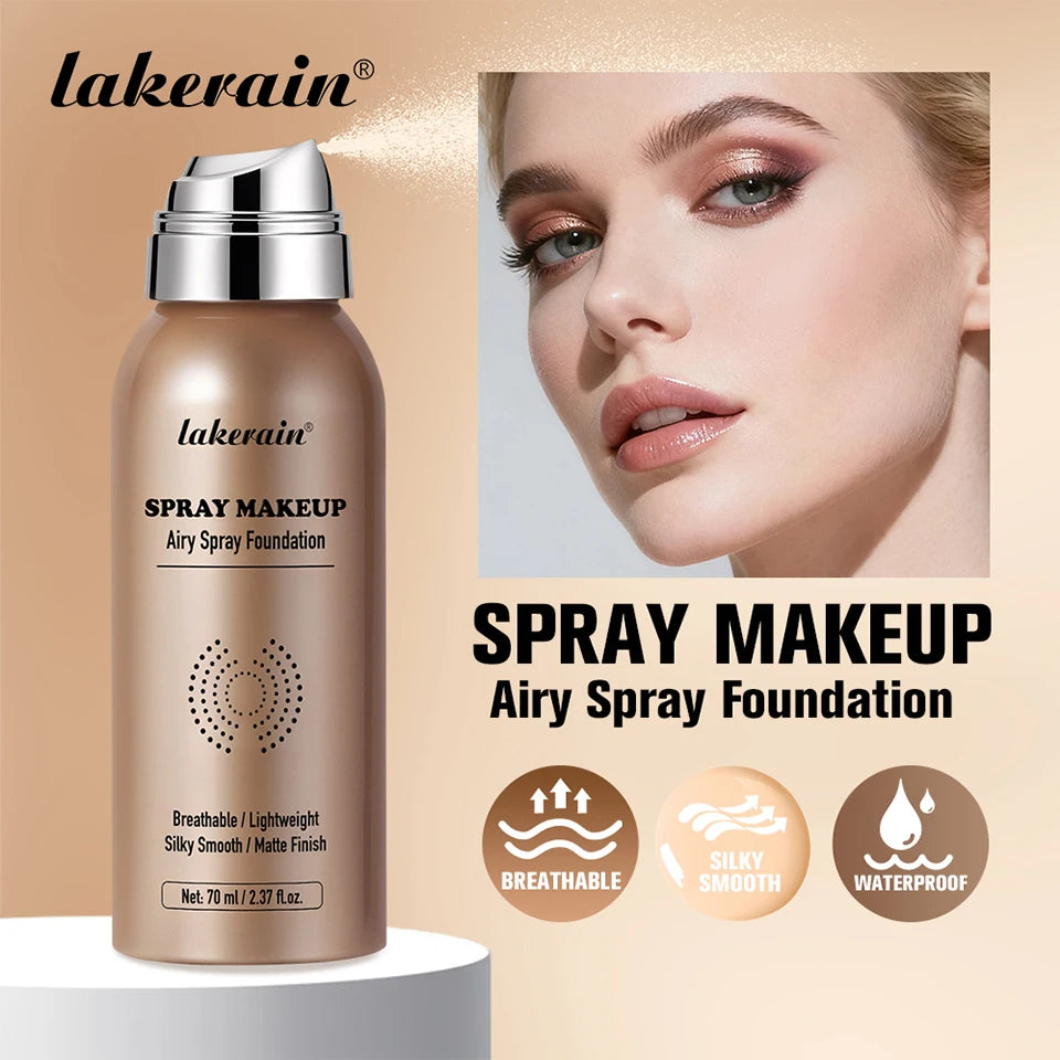 Base de Maquillaje en Spray Airbrush 70ml | Cobertura Mate Larga Duración