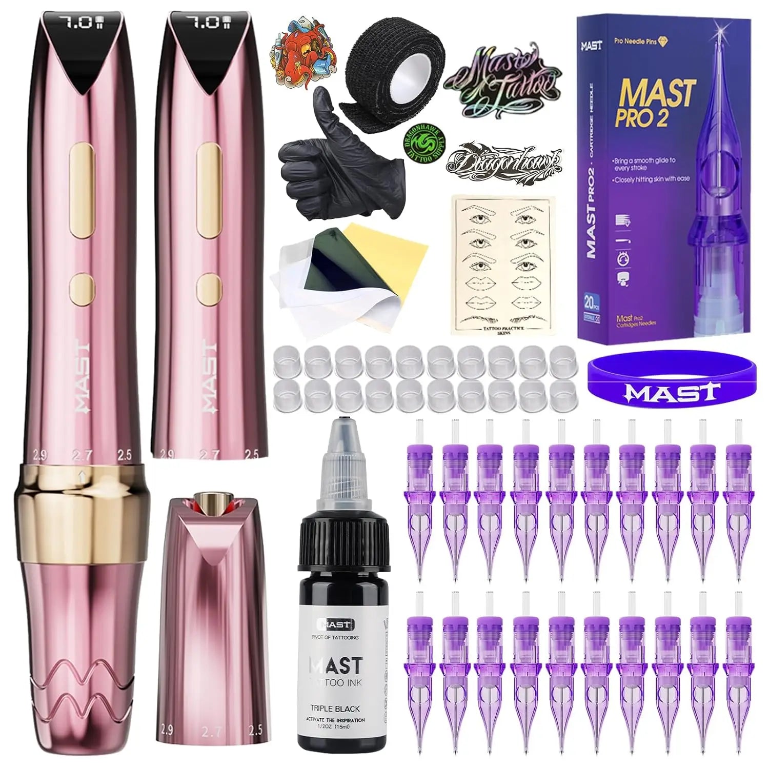 Mast P60 Kit PMU Inalámbrico | Máquina Maquillaje Permanente Profesional