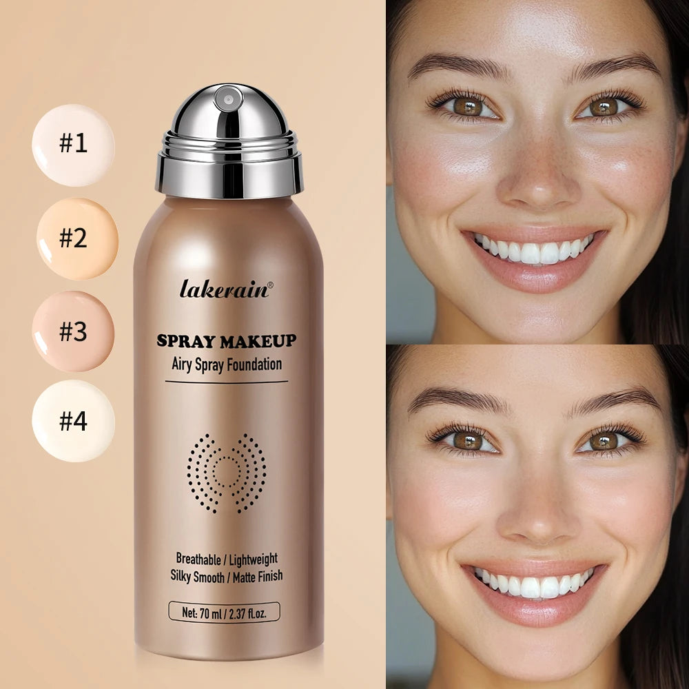 Base de Maquillaje en Spray Airbrush 70ml | Cobertura Mate Larga Duración