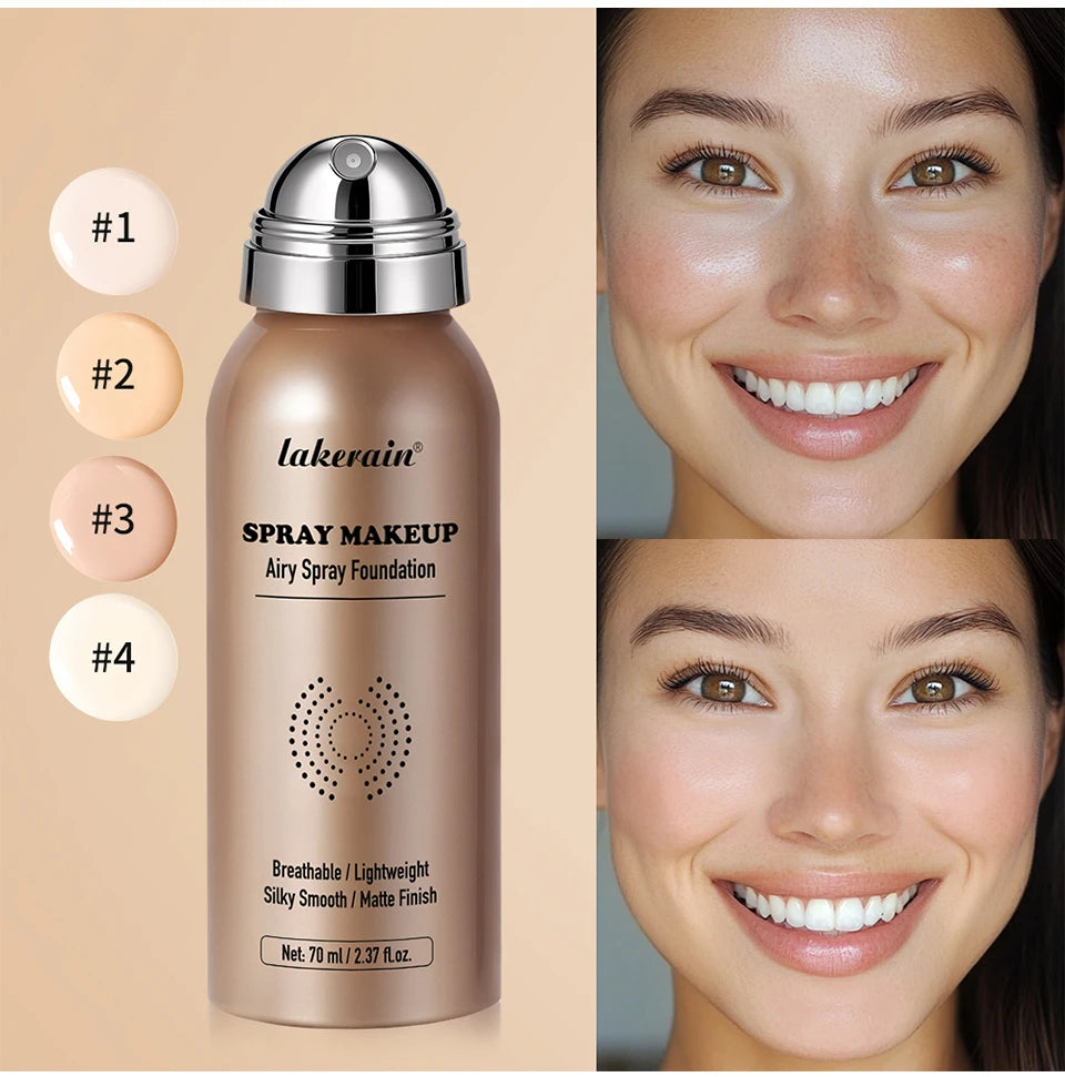 Base de Maquillaje en Spray Airbrush 70ml | Cobertura Mate Larga Duración
