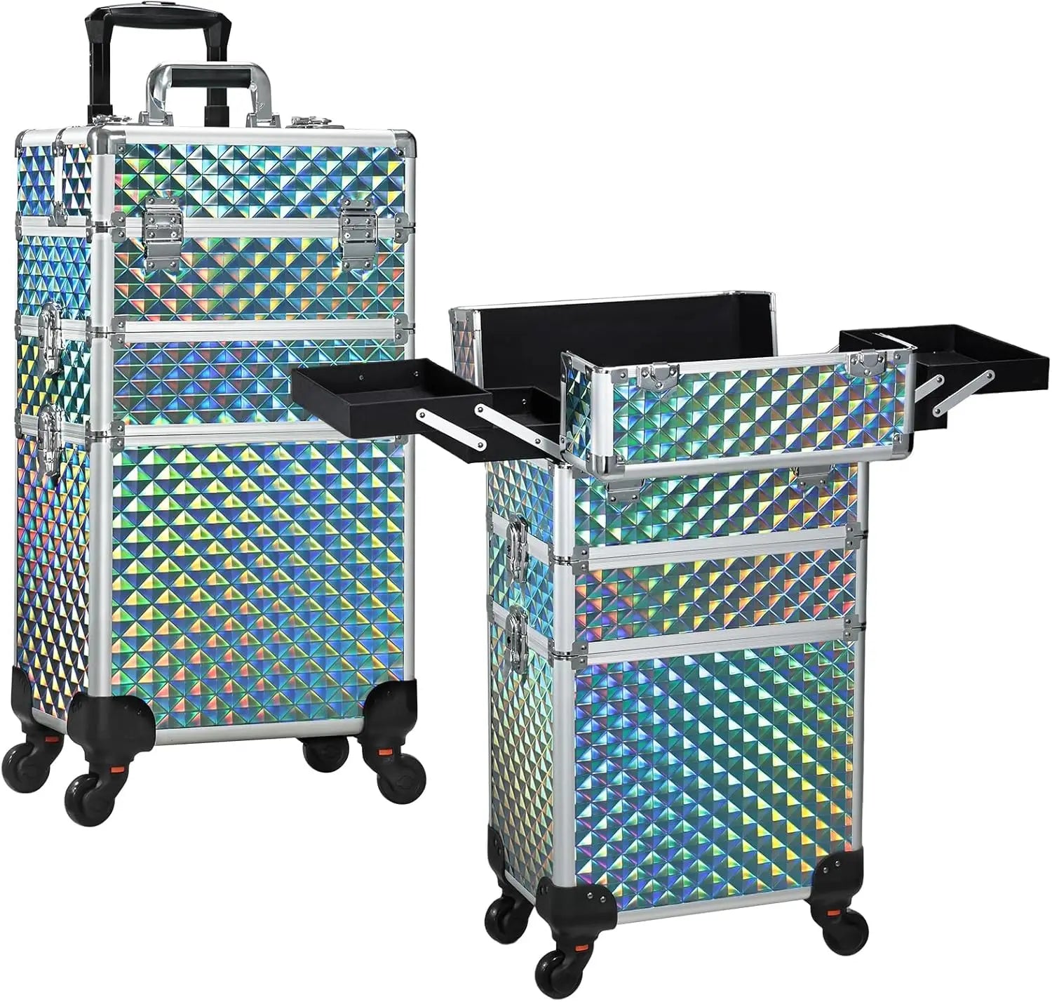 Maletín Trolley Maquillaje Profesional con Ruedas | 3 en 1