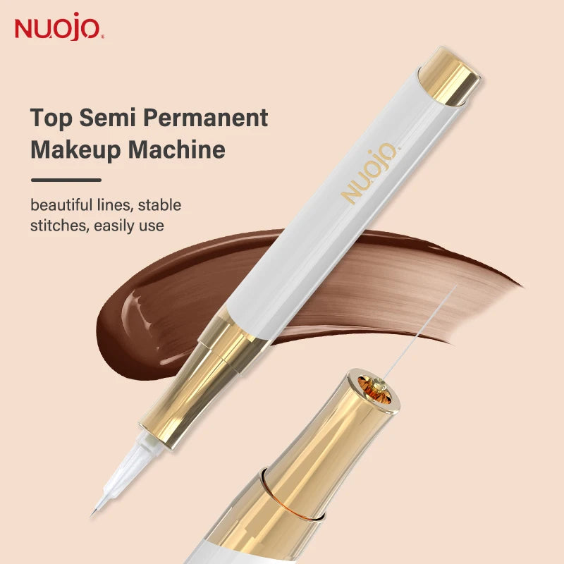 Pluma Microblading Semipermanente | Máquina PMU + 30 Agujas