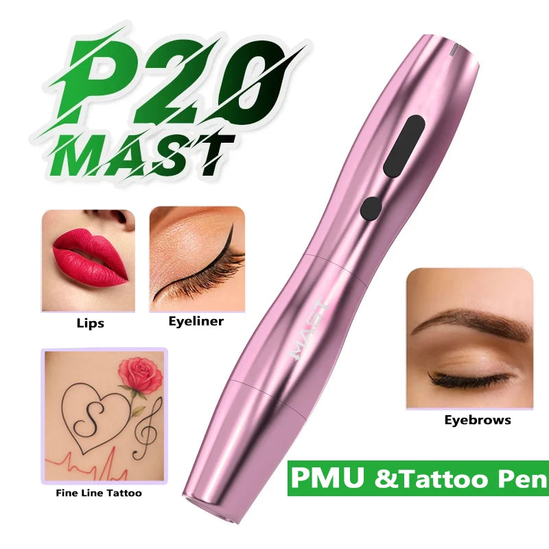 Mast P20 Bolígrafo PMU Inalámbrico | Micropigmentación Ligera 122g