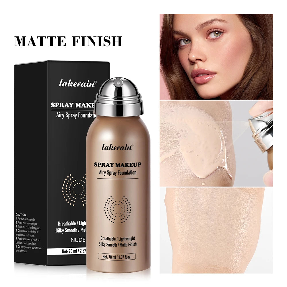 Base de Maquillaje en Spray Airbrush 70ml | Cobertura Mate Larga Duración
