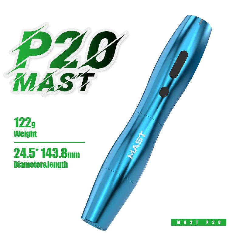 Mast P20 Bolígrafo PMU Inalámbrico | Micropigmentación Ligera 122g