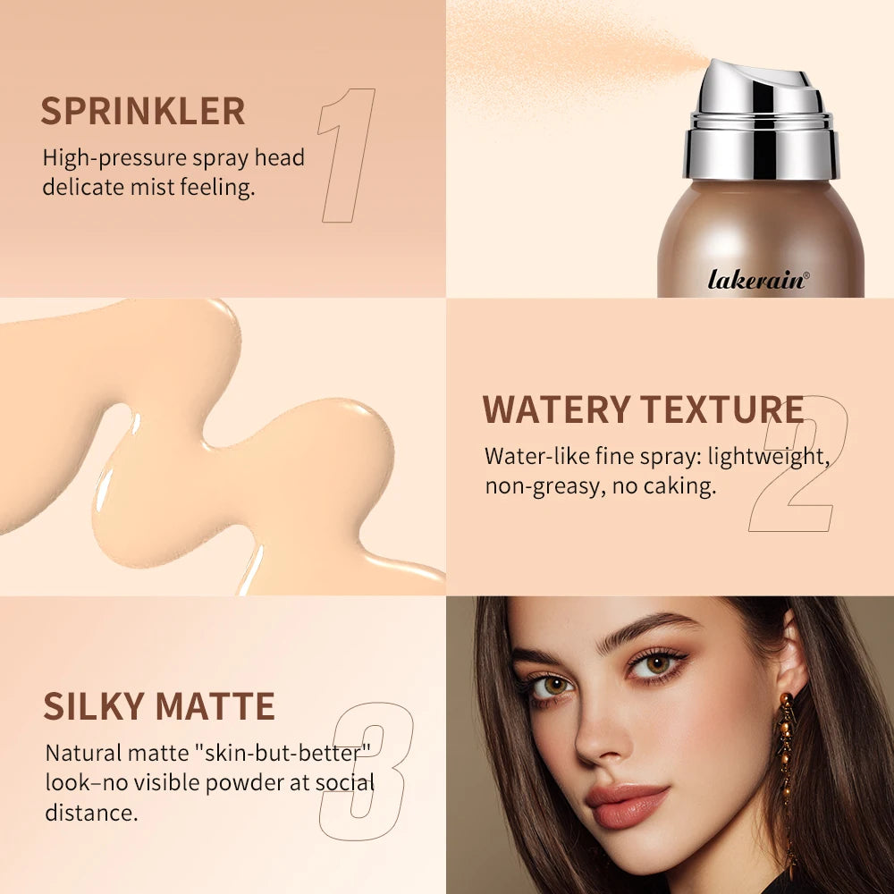 Base de Maquillaje en Spray Airbrush 70ml | Cobertura Mate Larga Duración