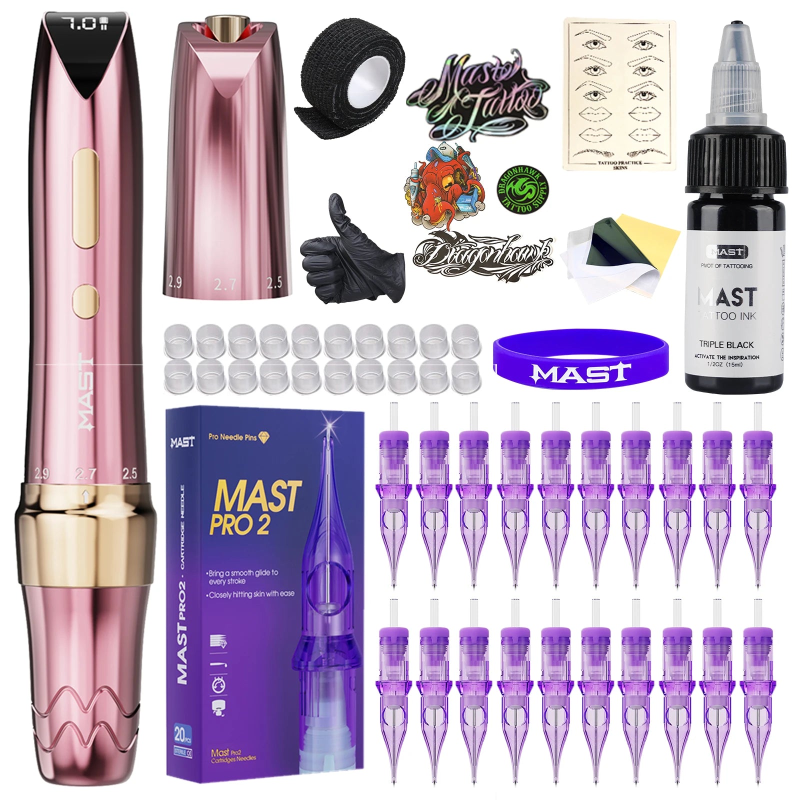 Mast P60 Kit PMU Inalámbrico | Máquina Maquillaje Permanente Profesional