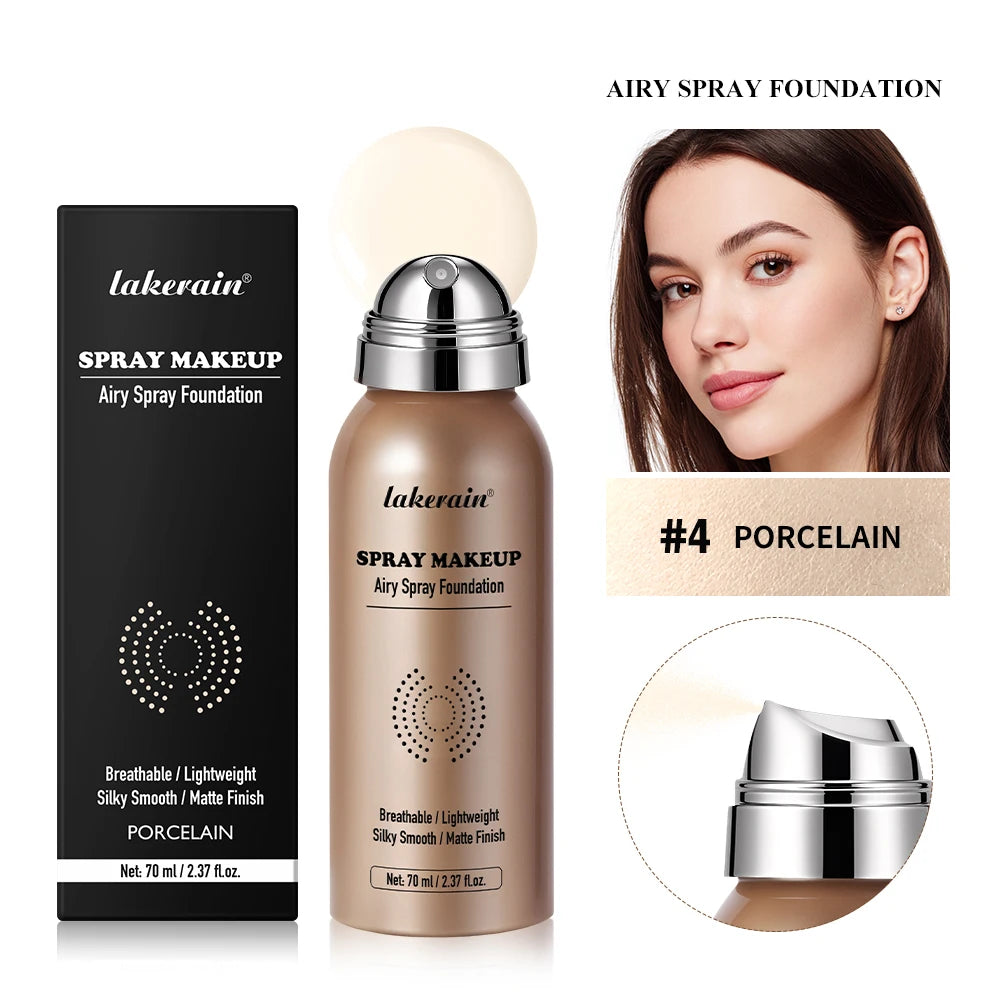 Base de Maquillaje en Spray Airbrush 70ml | Cobertura Mate Larga Duración