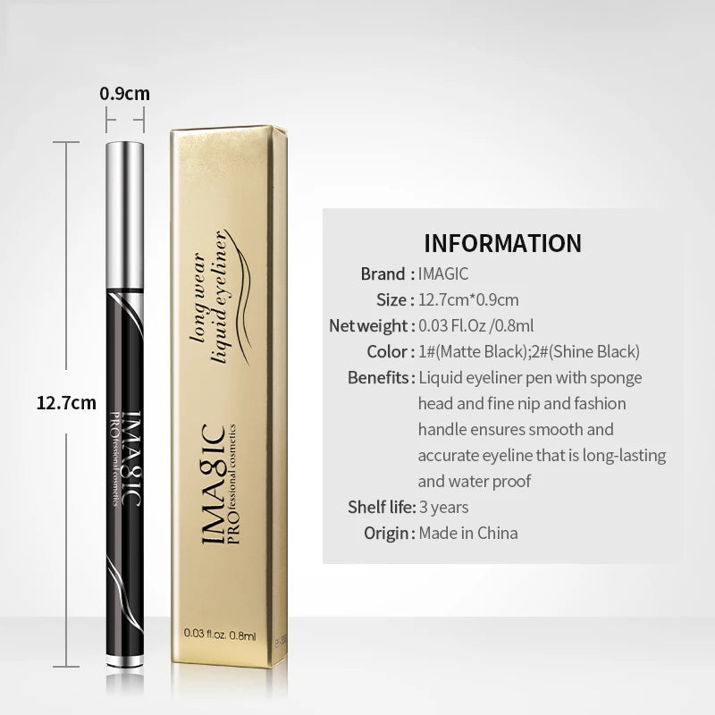 Delineador de Ojos Impermeable Mate | Eyeliner Larga Duración