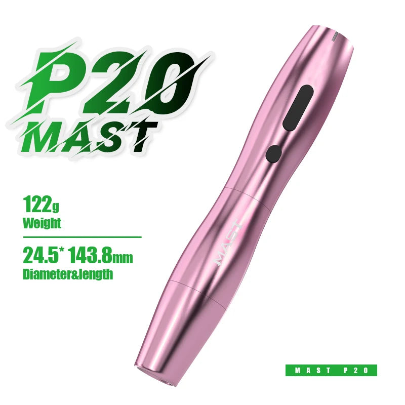 Mast P20 Bolígrafo PMU Inalámbrico | Micropigmentación Ligera 122g